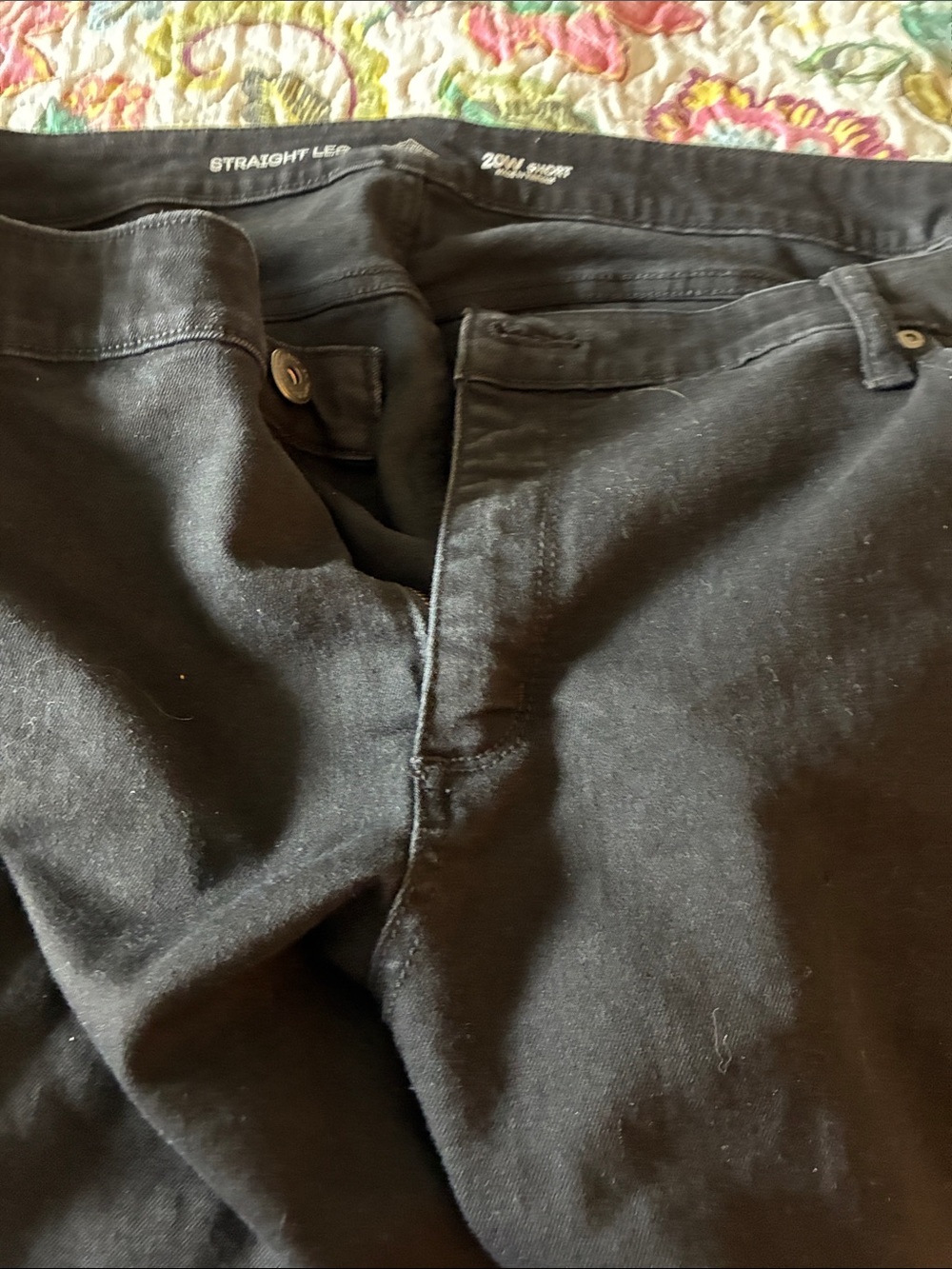 St. John's Bay Black Straight Leg Pants
